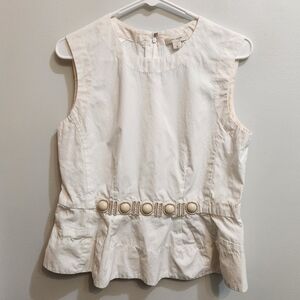 Marc Jacobs Sleeveless Peplum Top Size Size 6